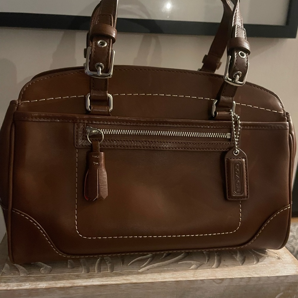 Coach Rich Brown Leather Handbag